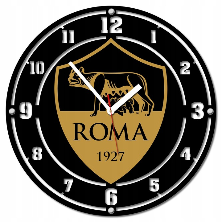 Zegar ścienny 40cm AS Roma Giallorossi