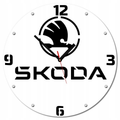 Zegar ścienny 40cm Skoda Czeskie auto